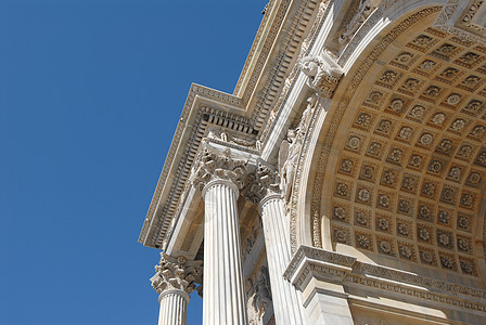 米兰门廊历史宽慰雕塑文化雕像柱子首都大理石图片