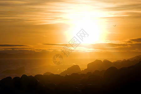 莫埃伦 挪威峡湾海岸太阳海洋天空岩石滚动风景波浪蓝色图片