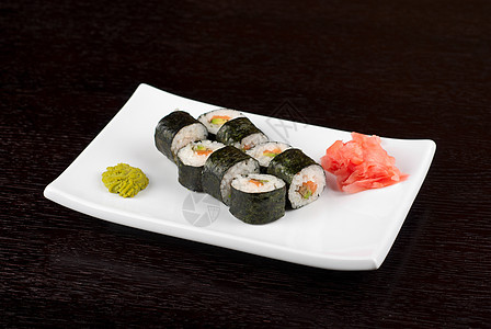 北海道maki海鲜美食寿司午餐小吃海苔文化食物餐厅鱼片图片