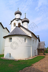 基督教正教教会 1198年风格穹顶蓝色建筑天空建筑学天炉地标假期文化图片