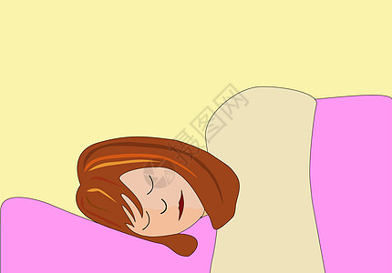 妇女睡觉失眠卧室呼吸暂停休息压力小憩时间就寝睡眠图片