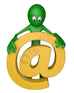 电子邮件别名木偶垃圾邮件回应邮政技术外星人全球插图吉祥物世界图片