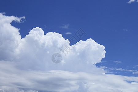 白云和蓝天空白色阳光天气蓝色太阳多云背景图片