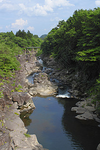 的山谷genbi岩石天空旅行公园假期蓝色溪流绿色图片