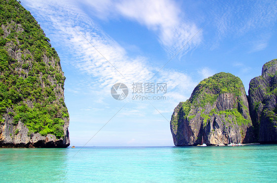 海和海热带天空风景异国太阳爬坡海浪海岸海景情调图片