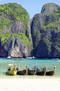 泰国安达曼海旅行风景血管热带尾巴假期地平线海岸蓝色运输图片