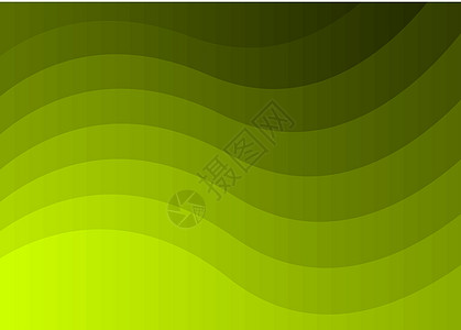 矢量抽象绿色背景波浪曲线水平插图波浪状线条墙纸背景图片