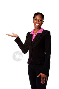 快乐笑笑的女商务人士微笑企业家白色行政人士学生商务女性推介会粉色图片