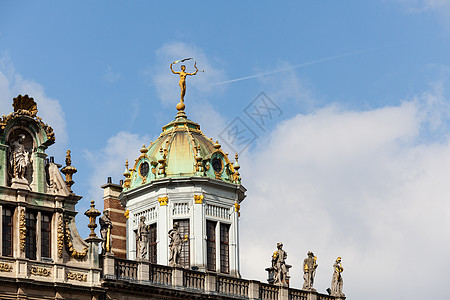 布鲁塞尔的西班牙西部之家建筑物城市雕像雕刻细节旅行外观景观旅游风光图片