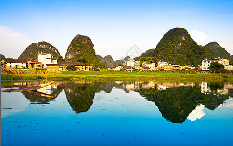 李河村风景图片