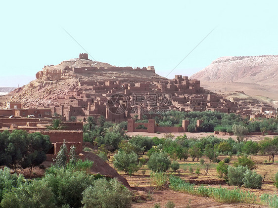 摩洛哥村村庄城堡建筑学堡垒旅行旅游图片