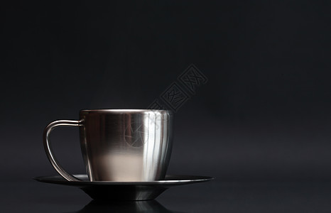 金属咖啡杯餐具饮食服务咖啡饮料热饮茶托图片