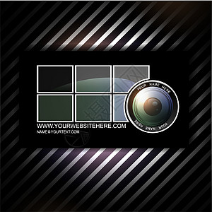 摄影摄影记者名片模板公司行动快门职业品牌焦点镜片相机技术插图图片
