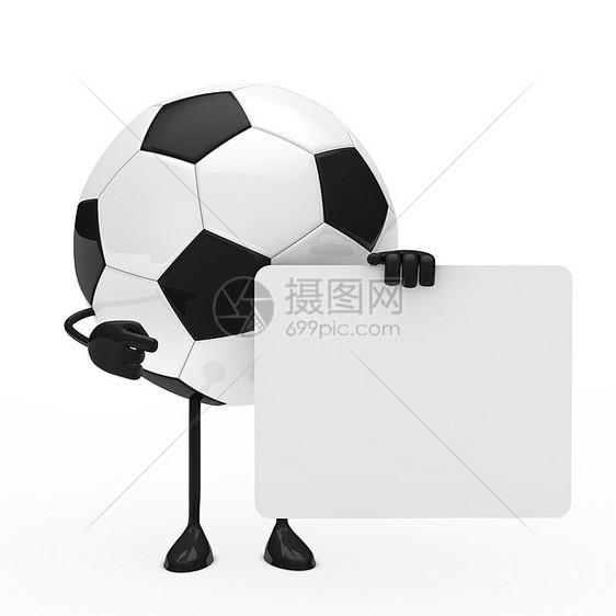 足球数字持有广告牌招牌木板广告推介会运动手指卡通片展示黑色空白图片