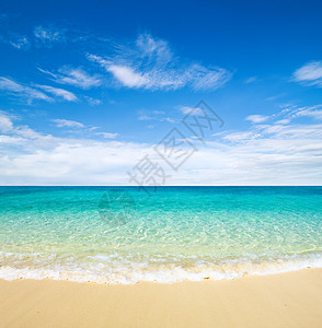 海 海晴天海洋假期支撑海景太阳天堂旅行天空蓝色图片
