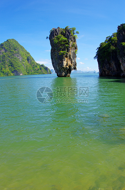 James债券岛树叶纪念品反思蓝色历史旅行地质构造天空天堂图片