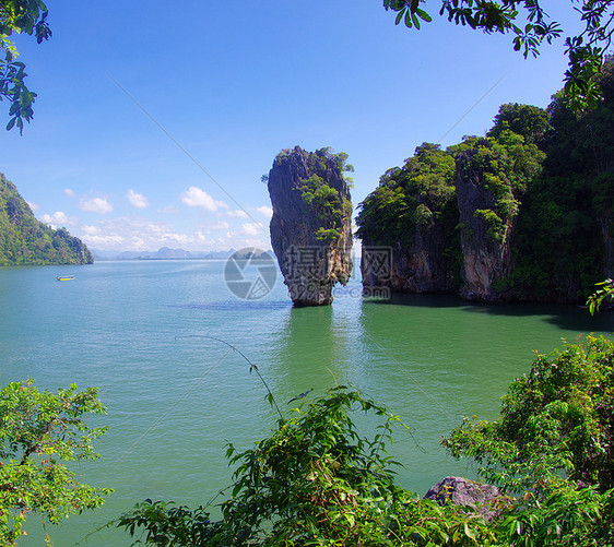 James债券岛树叶环境反思树木历史天堂旅游长篇大论石灰石海滩图片