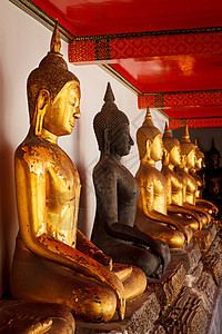 泰国佛像坐立泰国一条线建筑旅游艺术性调解寺庙寺院艺术旅行宗教图片