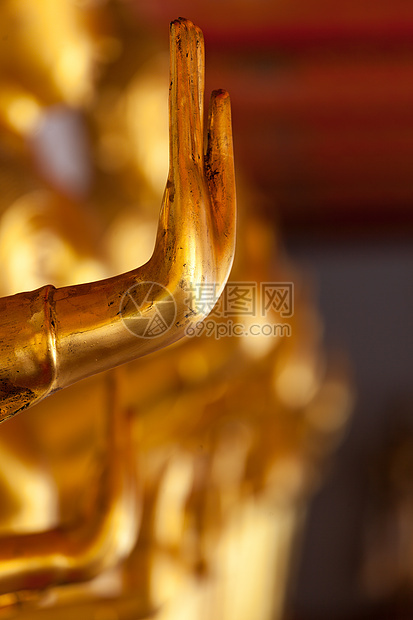 佛像手 泰国寺庙场所旅行祝福雕塑一条线宗教佛教徒上帝身体图片