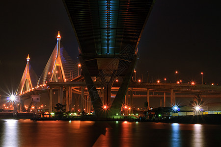 曼谷港的巨型Sling桥图片