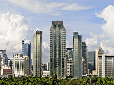 Makati 天线建筑建筑学办公室办公楼商业公寓蓝色住宅小区结构摄影图片