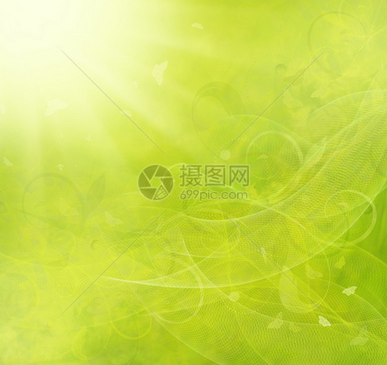 夏季光栅背景蝴蝶插图季节黄色阳光绿色太阳光线图片