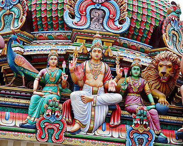 Hhindu 寺庙雕像文化上帝入口宗教地标建筑学旅行建筑祷告艺术图片