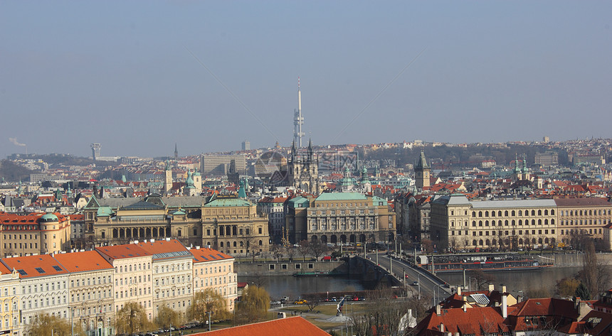 查看布拉格建筑学办公室建筑物远景历史性城市房屋首都历史风景图片