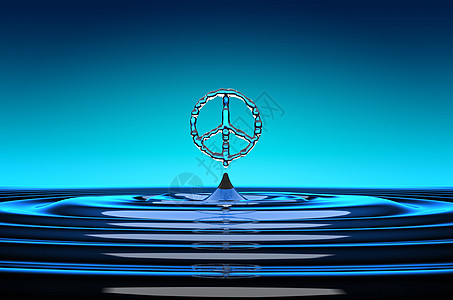 和平主义象征着成形水滴图片