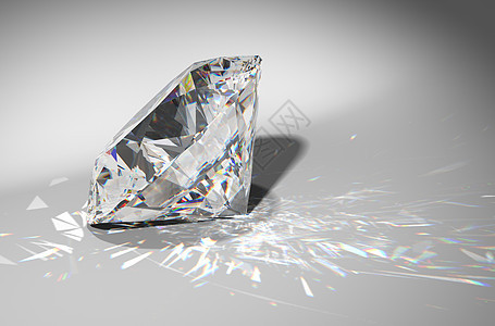 一颗有火花的大钻石图片