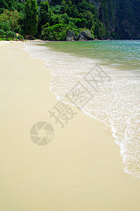 海滩沙滩支撑放松海景蓝色海岸晴天冲浪热带海浪海洋图片