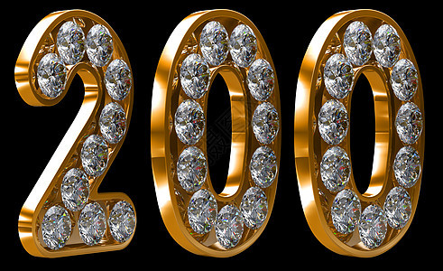 金色200数字 钻石侵入金色200图片