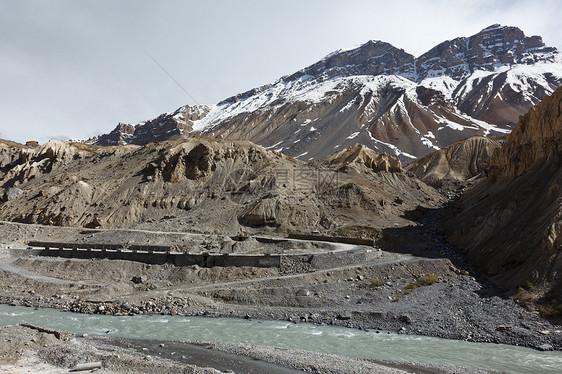 喜马拉雅山公路山脉旅行水平场景风景图片