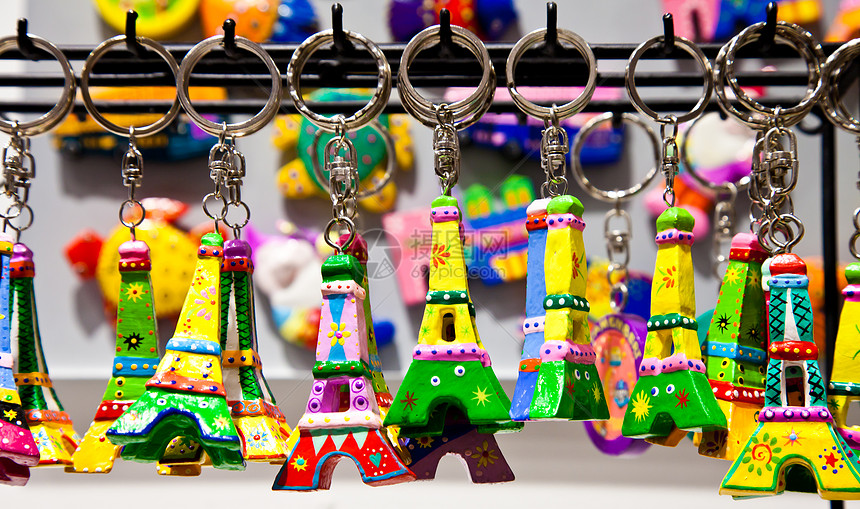 巴黎纪念品行程金子金属假期地标纪念碑旅行玩具游客饰品图片