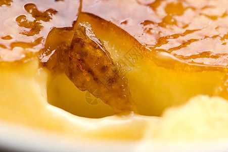 法国甜点     奶油布丁 烧焦霜焦糖烹饪蛋黄盘子香草美食餐厅勺子食物模子图片