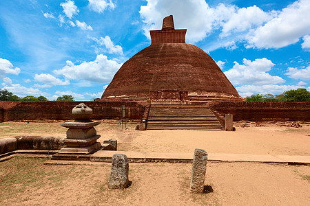 stupa 斯里兰卡砖块废墟佛教徒建筑寺庙宗教佛塔石头场所图片