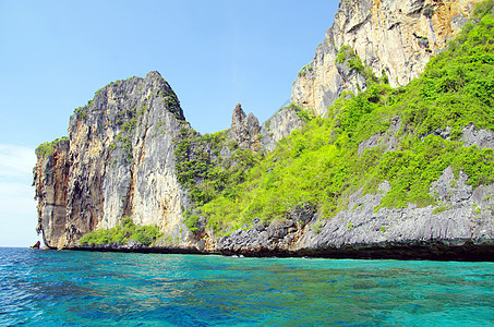 海和海海滩阳光支撑爬坡悬崖海浪太阳风景海岸热带图片