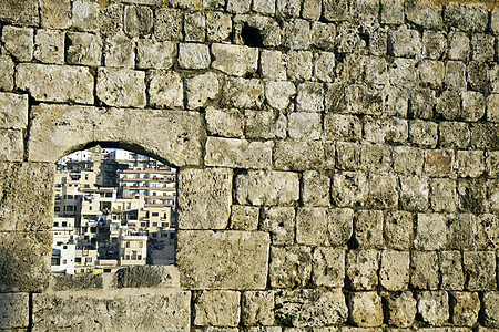 的黎波里建筑结构城市日落堡垒石头旅行城堡建筑学市中心图片