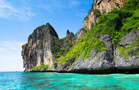 海和海爬坡假期岩石海浪旅行海岸线情调异国太阳风景图片