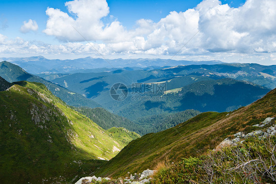 喀尔巴阡山脉景观 山脊顶图片