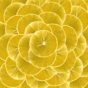 充满活力的柠檬切片供背景使用图片