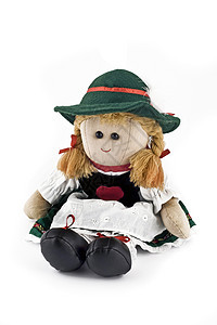 国家(民俗)穿着拉格娃娃的奥地利服装图片