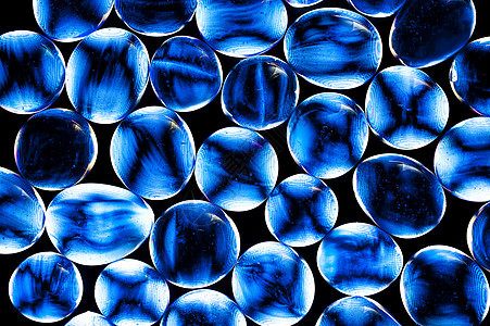 蓝气体珠珍珠大理石纪念品珠宝蓝色装饰品材料金光石头矿物图片