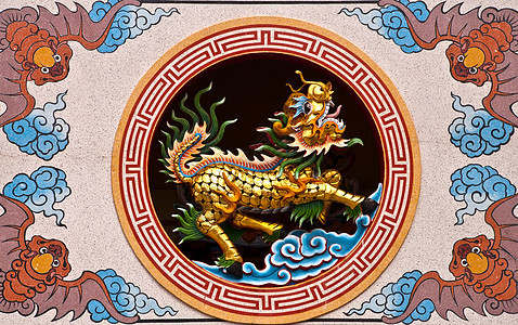 中华圣殿的中国狮子艺术宗教精神传奇圆圈神话金子工匠图片