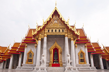 美丽的泰国寺庙旅游天空假期地标旅行大理石精神历史性连体宗教图片