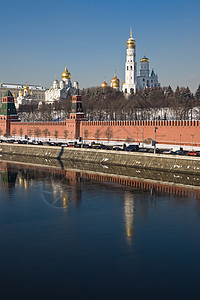 莫斯科历史建筑中心圆顶旅行宗教大天使首都博物馆大教堂图片