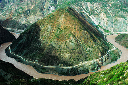河流生态河流和山山地景观背景