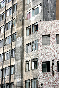 圣保罗的跑步场面首都贫困摩天大楼公寓建筑市中心房地产垃圾房子中心图片