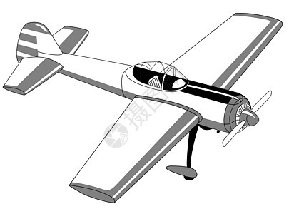在白色背景上绘制白色平面图绘画螺旋桨玩具航班草图卡通片游戏运动创造力运输图片