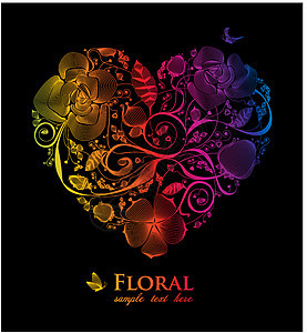 Floral 古老心脏图片